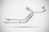 Zard Conical Full Exhaust System Hd Sportster 2in1 Polished Full Exhaust System Zard