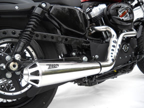Zard Conical Full Exhaust System Hd Sportster 2in1 Polished Full Exhaust System Zard