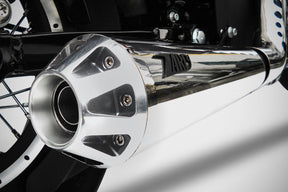Zard Conical Full Exhaust System Hd Sportster 2in1 Polished Full Exhaust System Zard