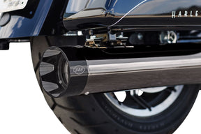 S&S Cycle Exhaust 2:1 Sidewinder Lava Ch SYSTEMS FOR HARLEY S&S Cycle