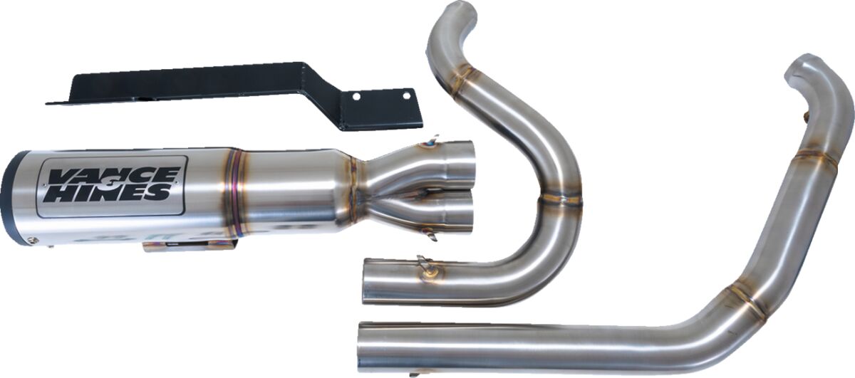 High Output 2 1 Exhaust Brushed Touring Vance & Hines
