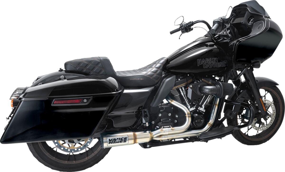 Vance & Hines High Output RR 2:1 Exhaust, Black 17-24 Touring Full Exhaust System Vance & Hines