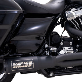 Vance & Hines High Output RR 2:1 Exhaust, Black 17-24 Touring Full Exhaust System Vance & Hines