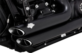 Short Shots Staggered Exhaust Black Vance & Hines