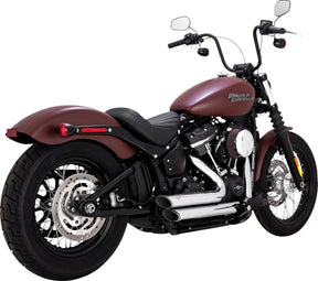 Vance & Hines Shortshots Staggered PCX™ Exhaust, Chrome - 18+ Softail Full Exhaust System Vance & Hines