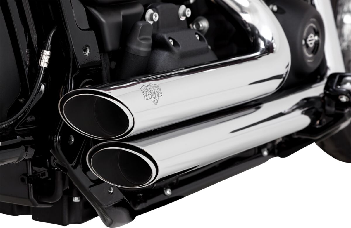 Vance & Hines Shortshots Staggered PCX™ Exhaust, Chrome - 18+ Softail Full Exhaust System Vance & Hines