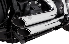 Vance & Hines Shortshots Staggered PCX™ Exhaust, Chrome - 18+ Softail Full Exhaust System Vance & Hines