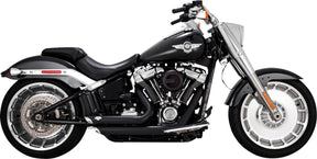 Short Shots Staggered Exhaust Black Vance & Hines
