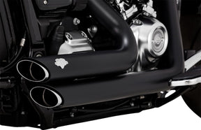 Short Shots Staggered Exhaust Black Vance & Hines