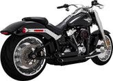Vance & Hines ShortShots Staggered Exhaust, - 18+ Softail Full Exhaust System Vance & Hines
