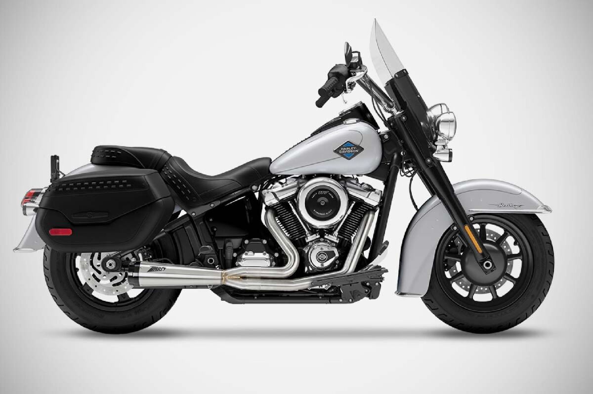 Zard Softail 2in1 Racing Polished 2 SYSTEMS FOR HARLEY Zard