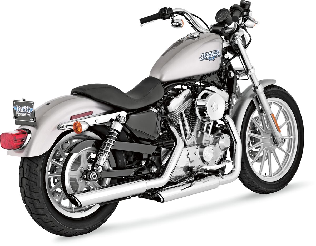 Muffler Twin Slash 3" Chrome Vance & Hines Default Title