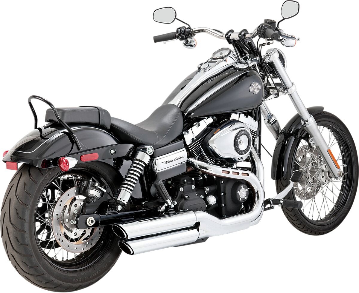 Muffler Twin Slash 3" Chrome Vance & Hines Default Title