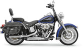 Bassani Xhaust 3" Series Bologna Cut Ends Caps, Chrome - 07-15 Softail Slip-Ons Exhaust Bassani Xhaust