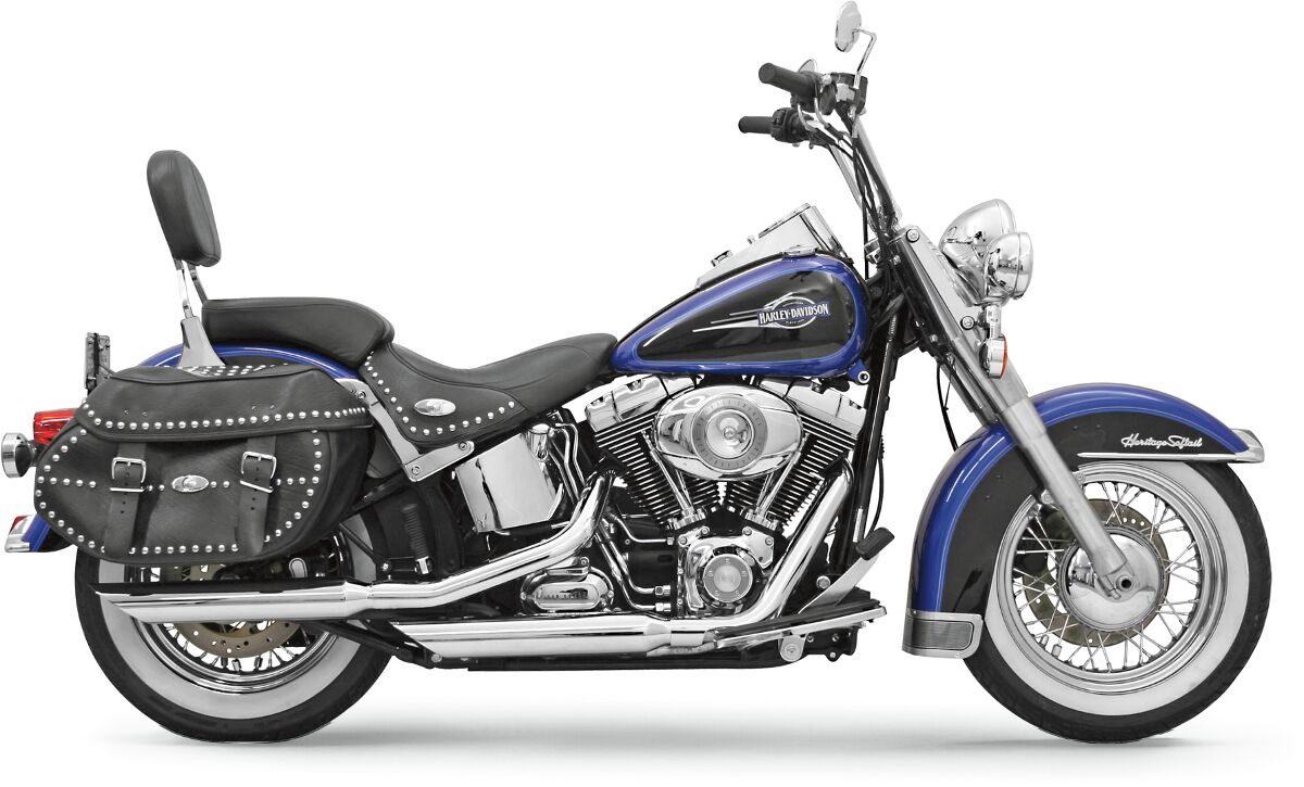 Bassani Xhaust 3" Series Slash Cut Ends Caps, Chrome - 07-15 Softail Slip-Ons Exhaust Bassani Xhaust