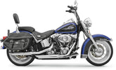 Bassani Xhaust 3" Series Slash Cut Ends Caps, Chrome - 07-15 Softail Slip-Ons Exhaust Bassani Xhaust