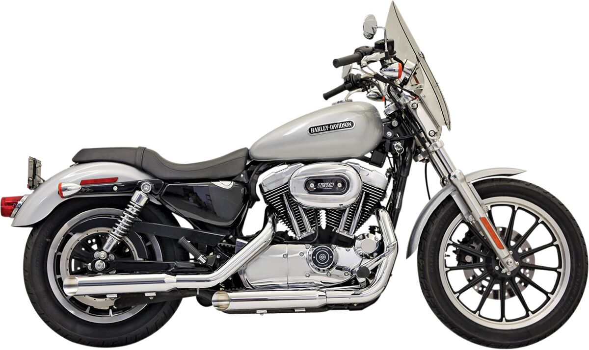 Bassani Xhaust 3" Slash-Cut Firepower Exhaust System - Sportster Slip-Ons Exhaust Bassani Xhaust