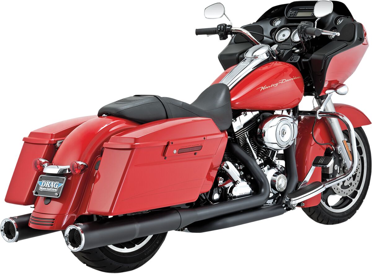 Vance & Hines Muffler Ho Blk 95 16 Flt MUFFLERS FOR HARLEY Vance & Hines