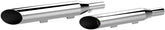 Khrome Werks Mufflers 3" Slip On Slash Cut Chrome Slip-Ons Exhaust Khrome Werks