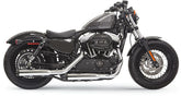 Bassani Xhaust 3" Series Slash Slip-on Muffler, Chrome - 14-17 Sportster Slip-Ons Exhaust Bassani Xhaust