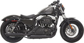 Bassani Xhaust 3" Series Slash Cut Ends Caps, Black - 14-17 Sportster Slip-Ons Exhaust Bassani Xhaust