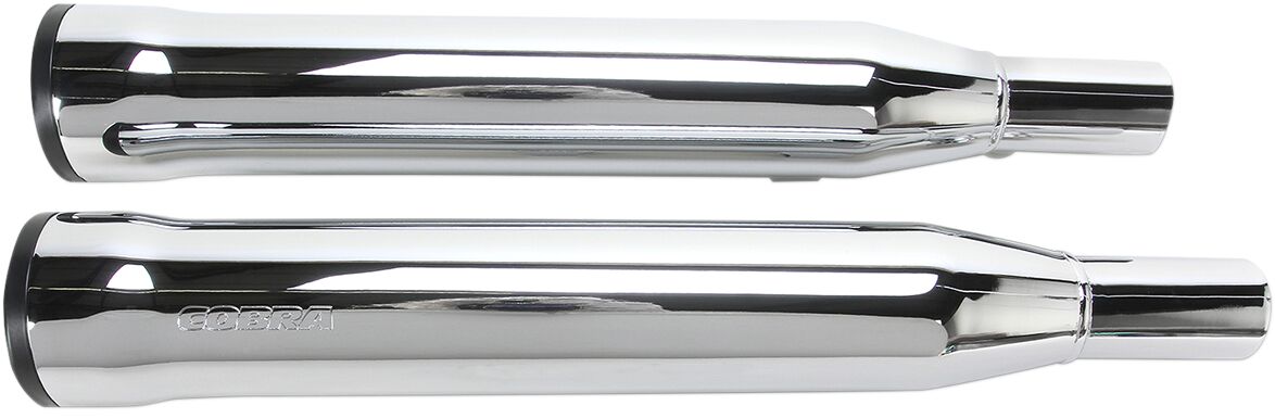 Cobra 3" Rpt Slip On Muffler Chrome Hd Exhaust Slip-Ons And Mufflers Cobra