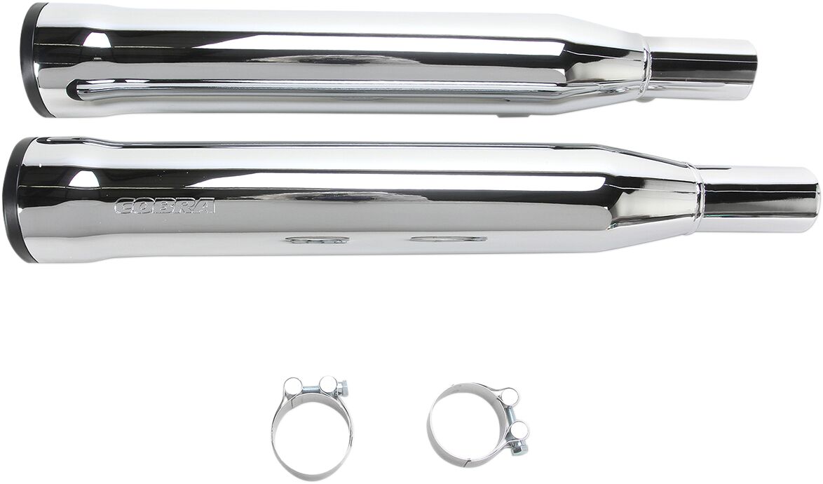 Cobra 3" Rpt Slip On Muffler Chrome Hd Exhaust Slip-Ons And Mufflers Cobra