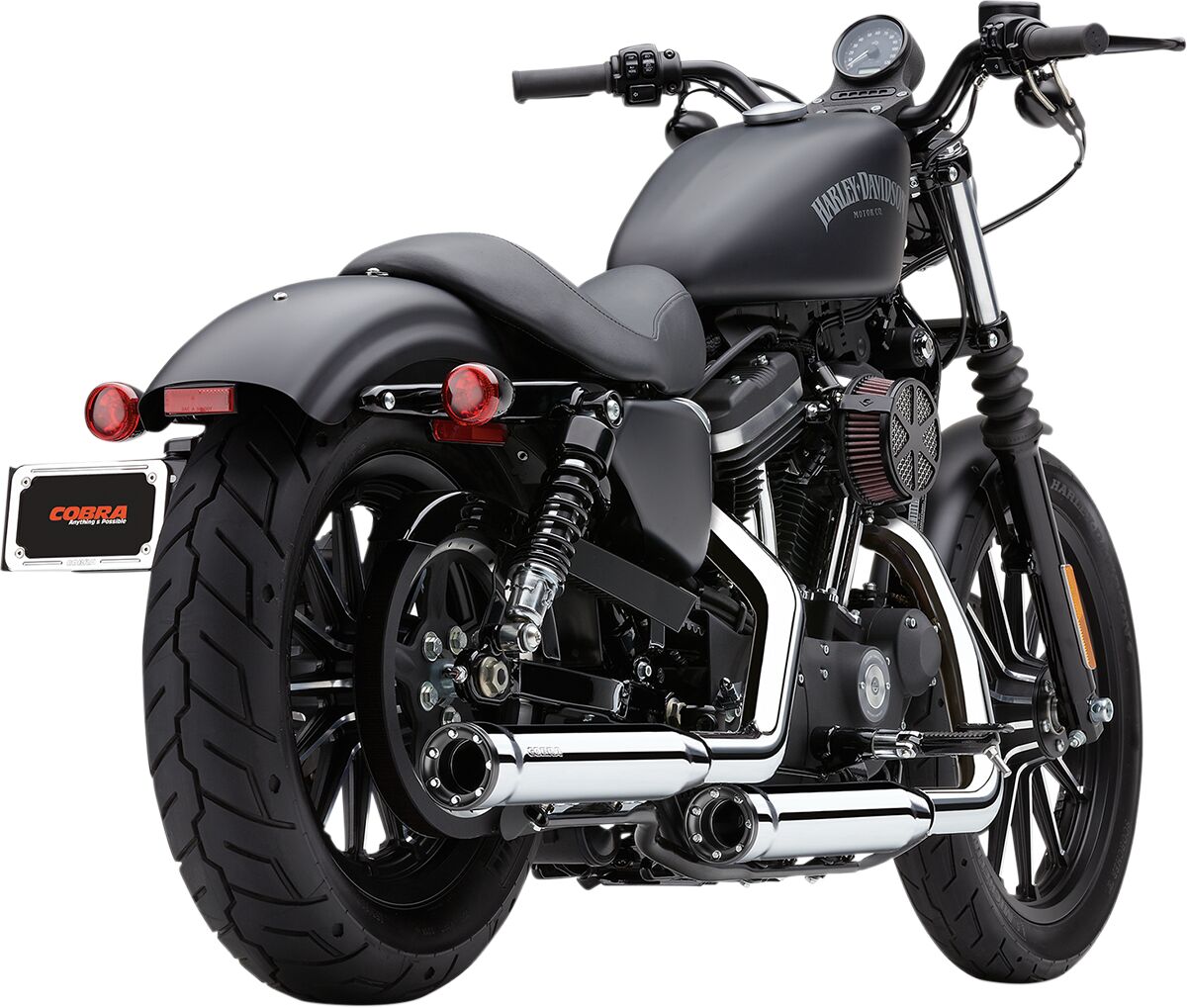 Cobra 3" Rpt Slip On Muffler Chrome Hd Exhaust Slip-Ons And Mufflers Cobra