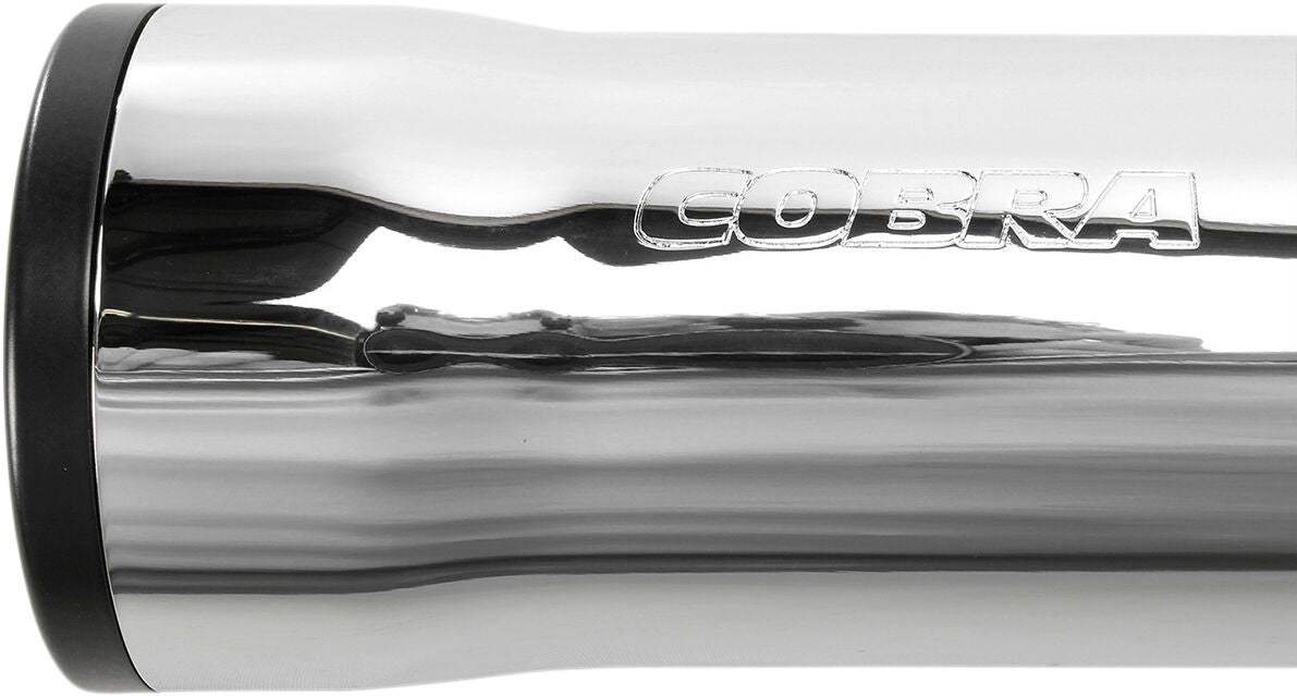 Cobra 3" Rpt Slip On Muffler Chrome Hd Exhaust Slip-Ons And Mufflers Cobra