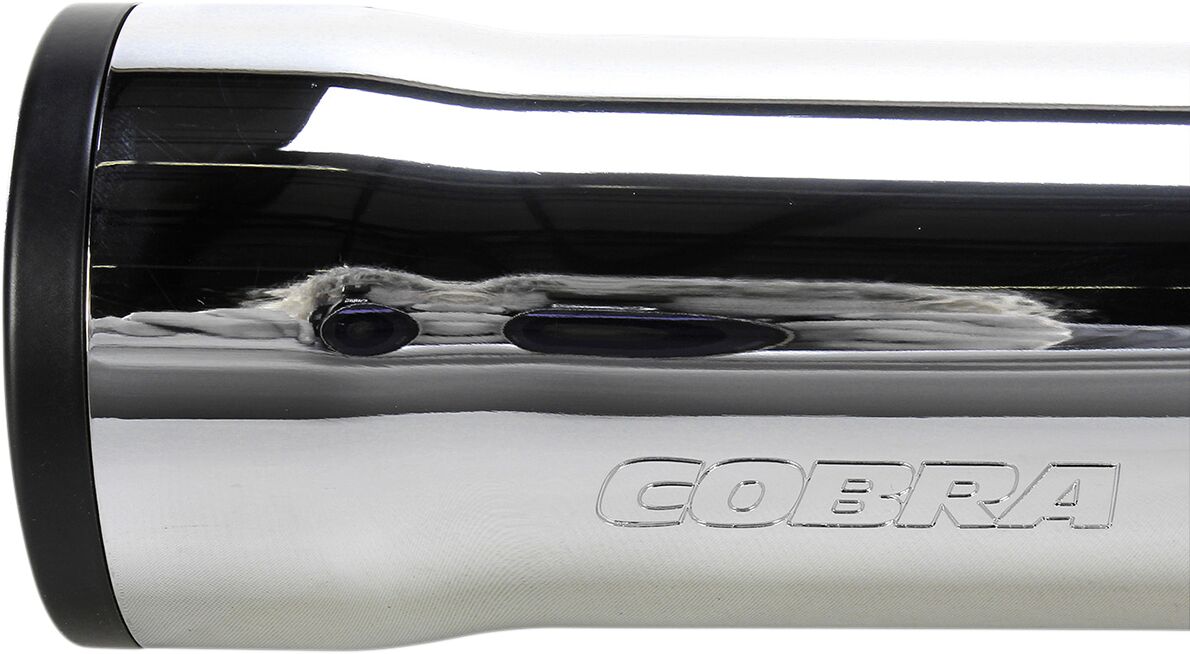 Cobra 3" Rpt Slip On Muffler Chrome Hd Exhaust Slip-Ons And Mufflers Cobra
