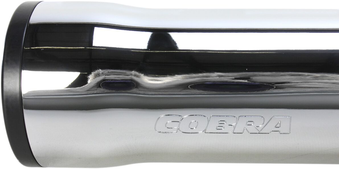 Cobra 3" Rpt Slip On Muffler Chrome Hd Exhaust Slip-Ons And Mufflers Cobra