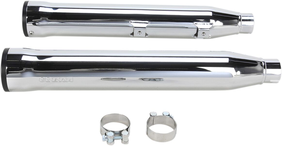 Cobra 3" Rpt Slip On Muffler Chrome Hd Exhaust Slip-Ons And Mufflers Cobra