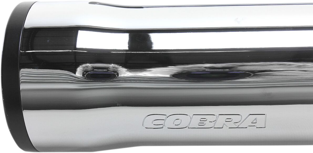 Cobra Muffler Slip On 3" Rpt Chrome Exhaust Slip-Ons And Mufflers Cobra