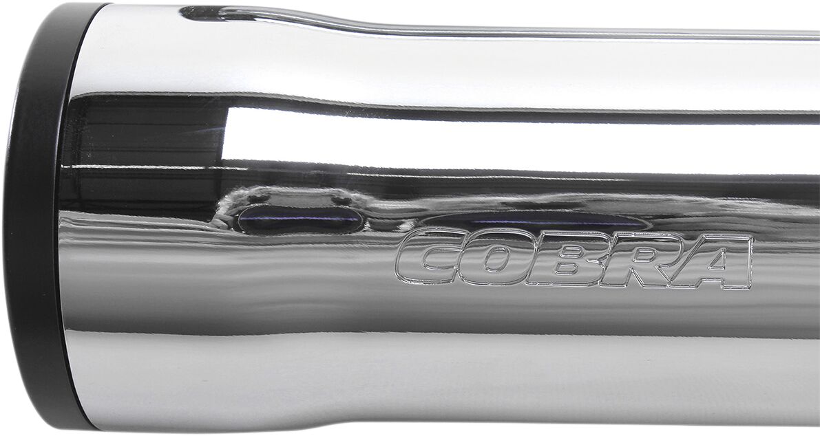 Cobra 3" Rpt Slip On Muffler Chrome Hd Exhaust Slip-Ons And Mufflers Cobra