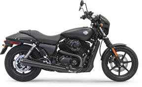 Bassani Xhaust Muffler 4" Megaphone Style Black Street Exhaust Slip-Ons Exhaust Bassani Xhaust