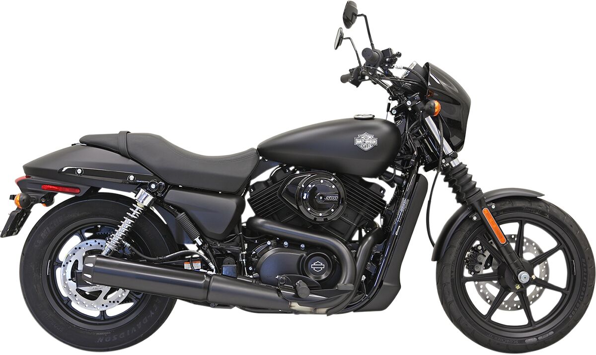 Bassani Xhaust Muffler 4" Straight Can Style Black Street Exhaust Slip-Ons Exhaust Bassani Xhaust