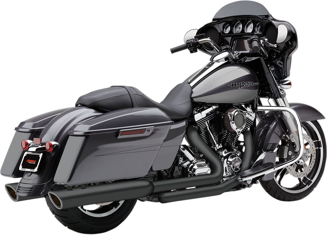 Cobra Mufflers 3 1/2" Round Slip On 909 Black Exhaust Slip-Ons And Mufflers Cobra
