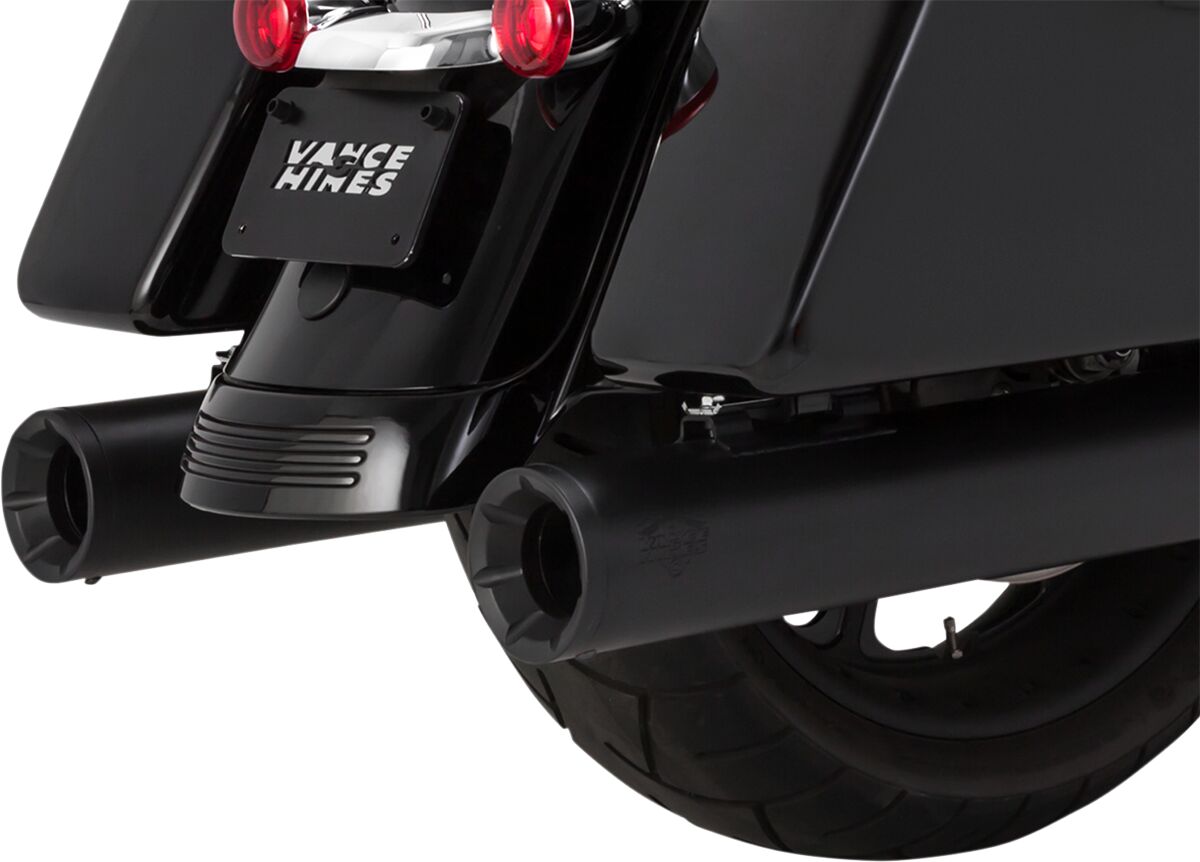 Muffler Slip On Eliminator 400 Black W/Black End Caps Vance & Hines Default Title