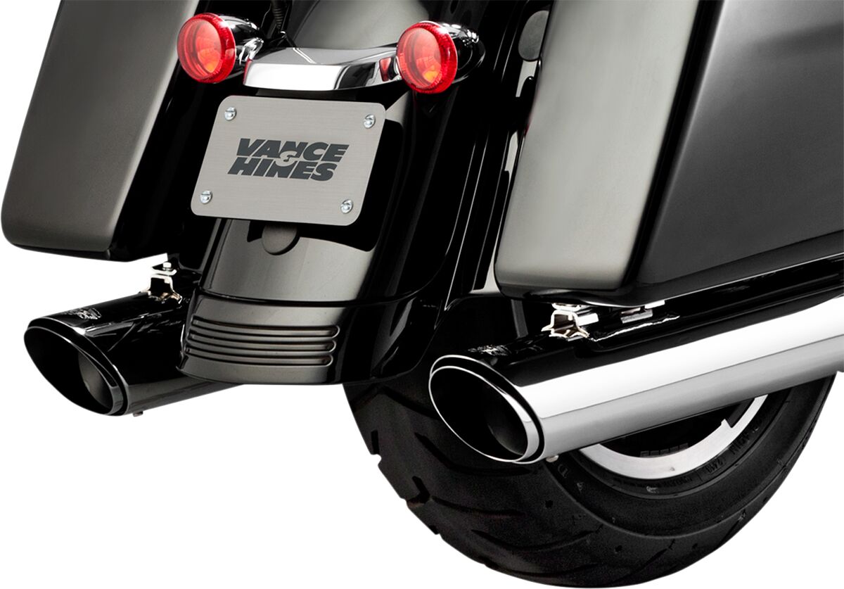 Muffler Slip On Twin Slash Round Chrome Vance & Hines Default Title