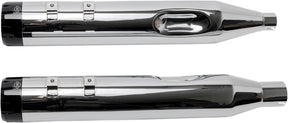 S&S Cycle Muffler 4.5" Slip On Mk45 Black Contrast Cut Thruster End Cap Chrome Body Finish Slip-Ons Exhaust S&S Cycle