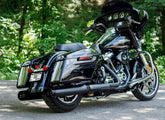 S&S Cycle Muffler 4.5" Slip On Mk45 Black Contrast Cut Thruster End Cap Jet Hot® Black Body Finish Slip-Ons Exhaust S&S Cycle