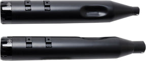 S&S Cycle Muffler 4.5" Slip On Mk45 Black Contrast Cut Thruster End Cap Jet Hot® Black Body Finish Slip-Ons Exhaust S&S Cycle