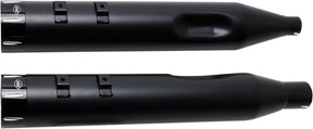 S&S Cycle Muffler 4.5" Slip On Mk45 Black Contrast Cut Tracer End Cap Jet Hot Black Body Finish Slip-Ons Exhaust S&S Cycle