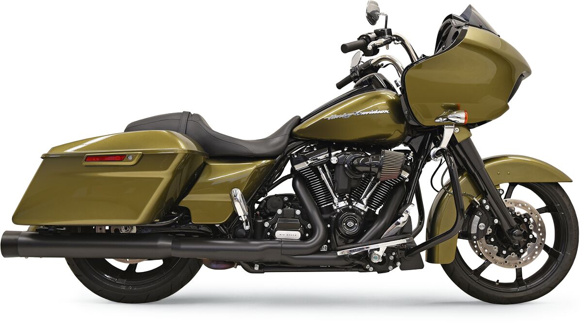 Bassani Xhaust 4" Straight DNT Exhaust System, Black - 17-24 Touring Slip-Ons Exhaust Bassani Xhaust