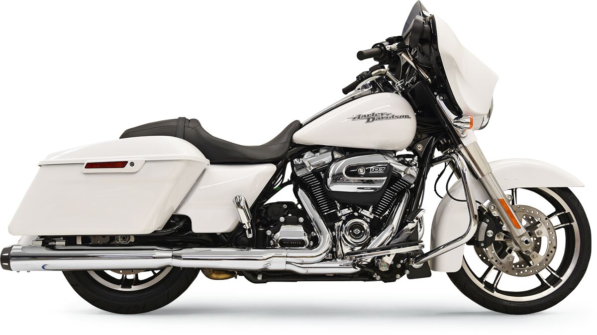 Bassani Xhaust 4" Slip-On Quick Change Series Exhaust System, Chrome - 17-19 Touring Slip-Ons Exhaust Bassani Xhaust