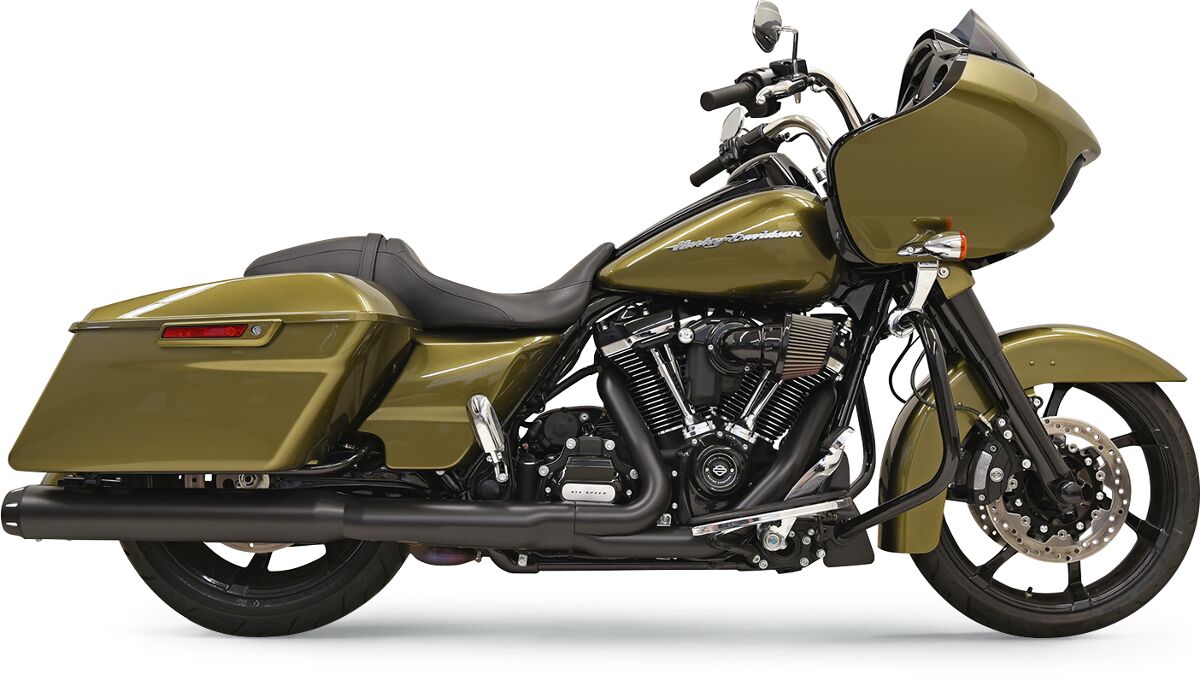 Bassani Xhaust 4" Slip-On Quick Change Series Exhaust System, Black - 17-19 Touring Slip-Ons Exhaust Bassani Xhaust