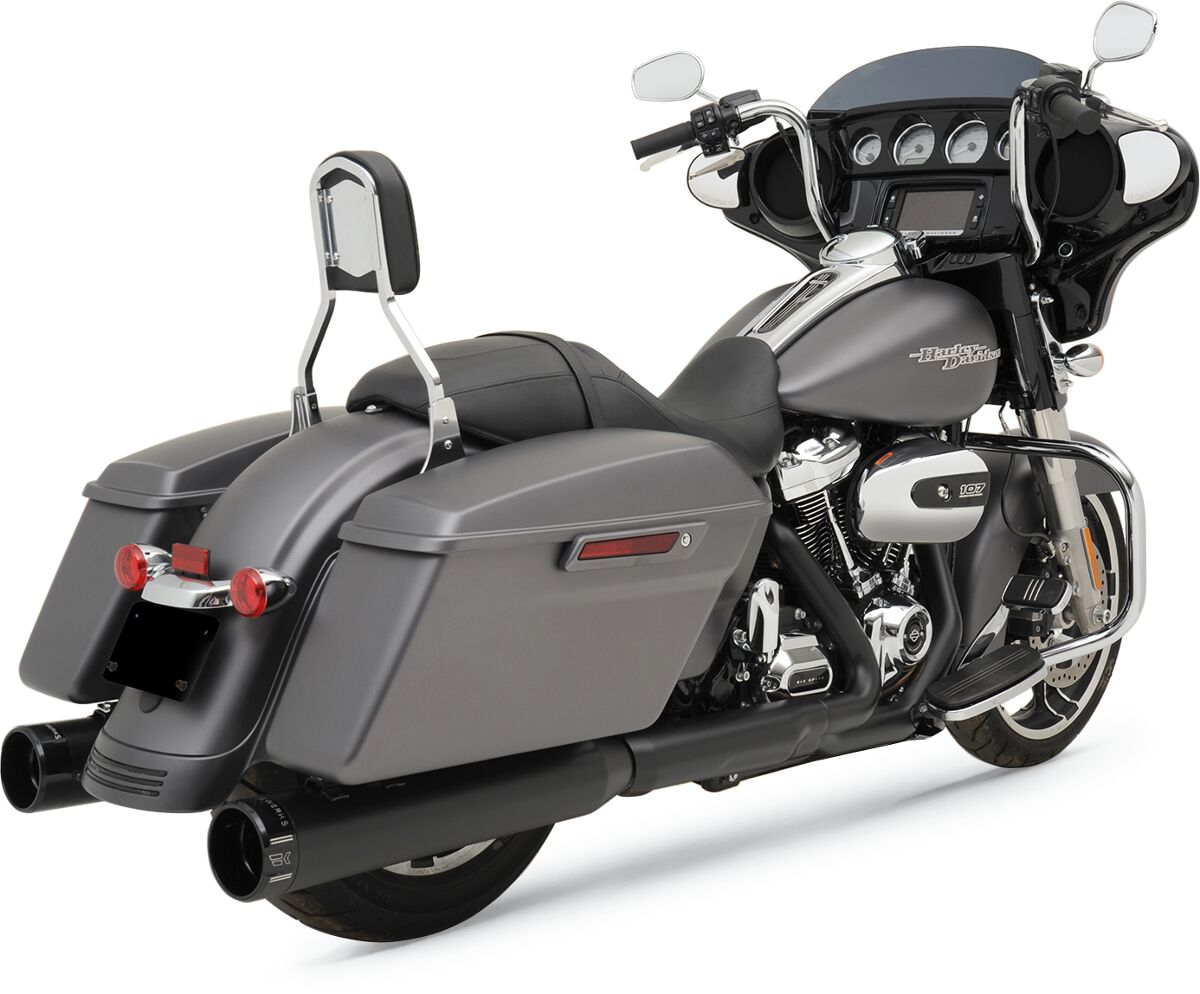 Khrome Werks Mufflers 4.5" Hp Plus® Slip On W/Billet Tipped Black/Black Slip-Ons Exhaust Khrome Werks