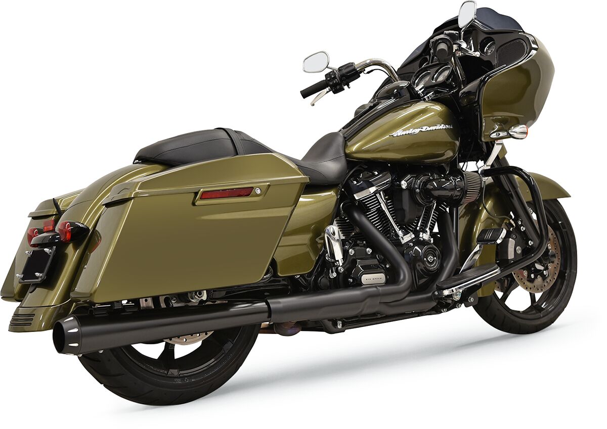 Mufflers Slip On 4" Dnt Eliminator Megaphone Cross Over Black Bassani Xhaust Default Title