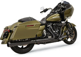 Bassani Xhaust CrossOver Eliminator Exhaust System, Black - 17-24 Touring Slip-Ons Exhaust Bassani Xhaust