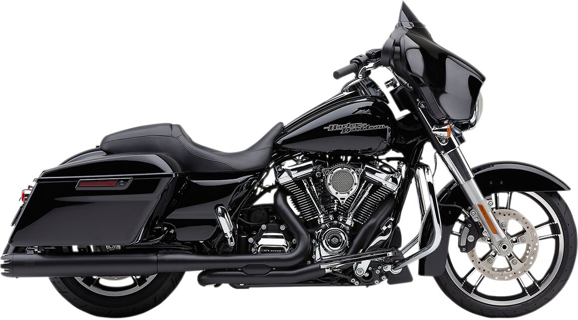 Cobra Mufflers 4" Round Slip On Contrast Cut Black Slip-Ons Exhaust Cobra